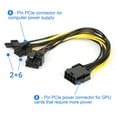 thumbnail image 2 of 8 Pin Female To Dual PCI-E 8(6+2) Male GPU Power Cable, 10 Packs, 2 of 8