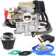 thumbnail image 1 of Carburador Gy6 50Cc 49Cc Con Filtro De Aire Colector De Admisión De Repuesto Para Scooter De 4 Tiempos 139Qmb Atv Ciclomotor Go Kart Taotao Motor De 0.709 In (Con Línea De Tubo De Manguera De Bomba De, 1 of 1