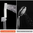 thumbnail image 5 of Zovajonia Shower System 16 Inches Shower Faucet Set, Rain Shower Head with Handheld Spray Bathroom Wall Mount Shower Fixtures Polished Chrome, 5 of 9