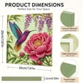 thumbnail image 2 of Bamboo Forest Hummingbird DIY Framed Pearl Painting Kit, Special Shaped Drill Diamond Art Painting Kit, Pearl Gem Art, 20x20cm, 2 of 16