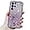 Purple 1, variant on Electroplated Transparent Floral Phone case with or Without Finger Ring Holder, Small Fragrance Design for Samsung Galaxy S24 S23 S22 S21 Ultra Plus FE Note20 Phone Case (Blue 1,S24 Ultra)