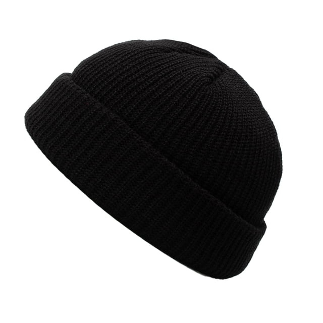 Guardurnaity Sombrero de hilo de punto de invierno Gorras de cabeza corta Hombres Mujeres Sombreros Patinaje Negro Type3 NO3