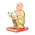 thumbnail image 3 of Standing Maitreya Buddha Solar Ornaments, Small Bright Color Solar Buddha Statue Decoration Light Energy Sensing Lucky Meaning  For Home ANGGREK Car Buddha Statue Decoration, 3 of 8