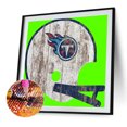 thumbnail image 2 of Cuadros Decorativos 5D bricolaje redondo completo taladro diamante pintura Tennessee Titans decoración arte artesanía Wdftyju de costura negro 4 estilos, 2 of 9