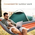 thumbnail image 4 of Hammock Nylon Portable Travel Camping Hammock,Orange/Gray, 4 of 5