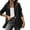 Black, variant on Rigardu Clearance Sale Blazers for Women Women Loose Top Long Sleeve Casual Slim Short Small Suit Jacket Womens Blazer Black L