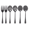 thumbnail image 2 of Rollbacks & More Serving Stainless Steel Buffet Catering Party Banquet Spoons Forks Set and Black, 2 of 9