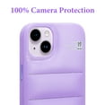 thumbnail image 2 of Hot Off for Nappa Leather iphone 13Promax 14 14Plus 14Pro 14Promax, Puffer Phone Case Puffy iPhone Cover [Full Body Protection] [Non-Slip] Soft and Warm Phone Cover, Purple for iPhone 13 PRO MAX, 2 of 5