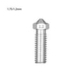 thumbnail image 1 of 3D Printer Nozzle 1.75mm Extruder Large Flow Nozzle M6 Threaded 3D Printer Parts, Stainless Steel, 1.2mm, Silver, 1 of 7