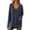 Dark Gray, variant on V-Neck Top with Pocket for Women Long Sleeve Loose Fit Curved Hem Pullover - Casual Tunic Shirt for Daily Wear and Lounge.