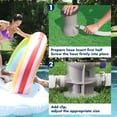 thumbnail image 3 of Juego de abrazaderas para mangueras reemplazables, ideal para piscinas de suelo, diseño resistente y ajustable, material translúcido para monitoreo del flujo de agua, incluye 3 mangueras y 6, 3 of 6