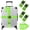 Bright Green, variant on 4-Sets Luggage Straps TSA Approved, Travel for Suitcase Tags Set, Adjustable Belt [Red]