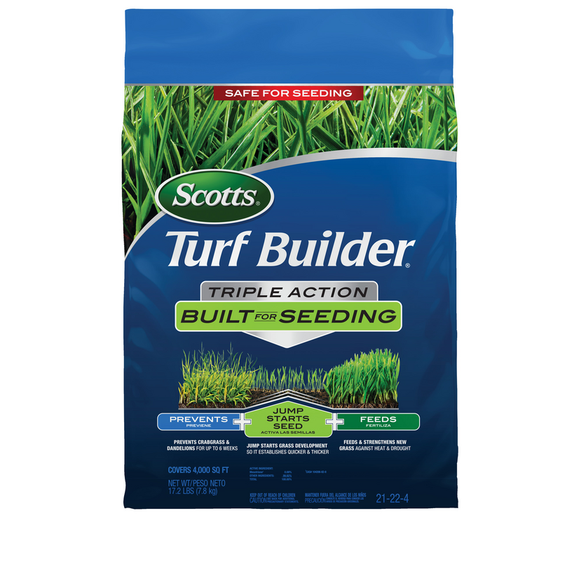 Scotts Turf Builder Triple Action Built For Seeding 17 2 Lbs Walmart Walmart