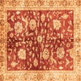 thumbnail image 1 of Ahgly Company Indoor Square Oriental Orange Traditional Area Rugs, 8' Square, 1 of 4