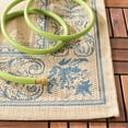 thumbnail image 4 of Safavieh Courtyard Derek Oriental Indoor/Outdoor Area Rug, Natural/Blue, 8' x 11', 4 of 9