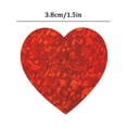 thumbnail image 3 of Sticky Note,500 Sheets Red Heart Reflective Stickers Roll - Holographic Laser Adhesive Wall Decals, Waterproof DIY Decorative Labels, Strong Adhesive Party Decor, 3 of 9