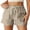 Khaki, variant on Shorts Womens Clearance Women's Casual Summer Solid Color High Waist Lace-Up Pockets Women's Three-Part Shorts