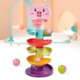 thumbnail image 4 of Children Building Block Tower Spin Track Turn Rattles Roll Ball Educational Toys, 4 of 6