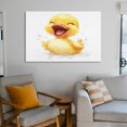 thumbnail image 6 of Canvas Print Happy Duck Canvas Pictures Wall Art Christmas Decorations Canvas Wall Art for Bedroom 24x36inch for Bedroom Living Room Office Decor Unframed Wall Decor, 6 of 8