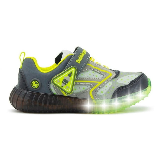 Tenis Luces Niño Bubble Gummers Velcro Police Negro 14-20 negro 17