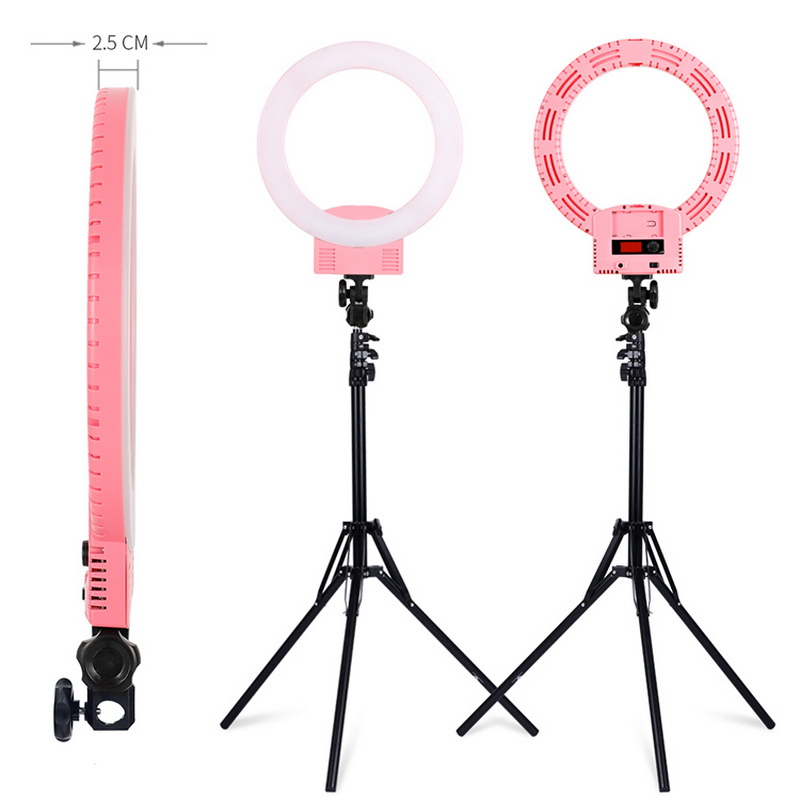 12" LED Selfie Ring Light, Ring Light with Stand for Live Stream