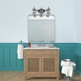 thumbnail image 2 of Waterpar 36 in. W x 36 in. H Rectangular Aluminum Framed Wall Bathroom Vanity Mirror in Silver, 2 of 2