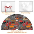 thumbnail image 3 of KLL 36" Christmas Tree Skirt BBQ Icons Xmas Tree Skirts Mat for New Year Xmas Holiday Party Indoor Outdoor Home Decoration, 3 of 5