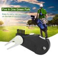 thumbnail image 1 of 5 en 1 Golf plegable Putting Green Pitch Fork con cepillo Golf Divot Repair Tool, 1 of 8