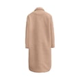 thumbnail image 3 of Perfectbot Women's Sherpa Fleece Coat Lapel Collar Long Sleeve Button Down Teddy Jacket Warm Winter Outerwear, 3 of 8