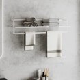 thumbnail image 1 of vidaXL Towel Rack White 95x25x22 cm Iron, 1 of 4