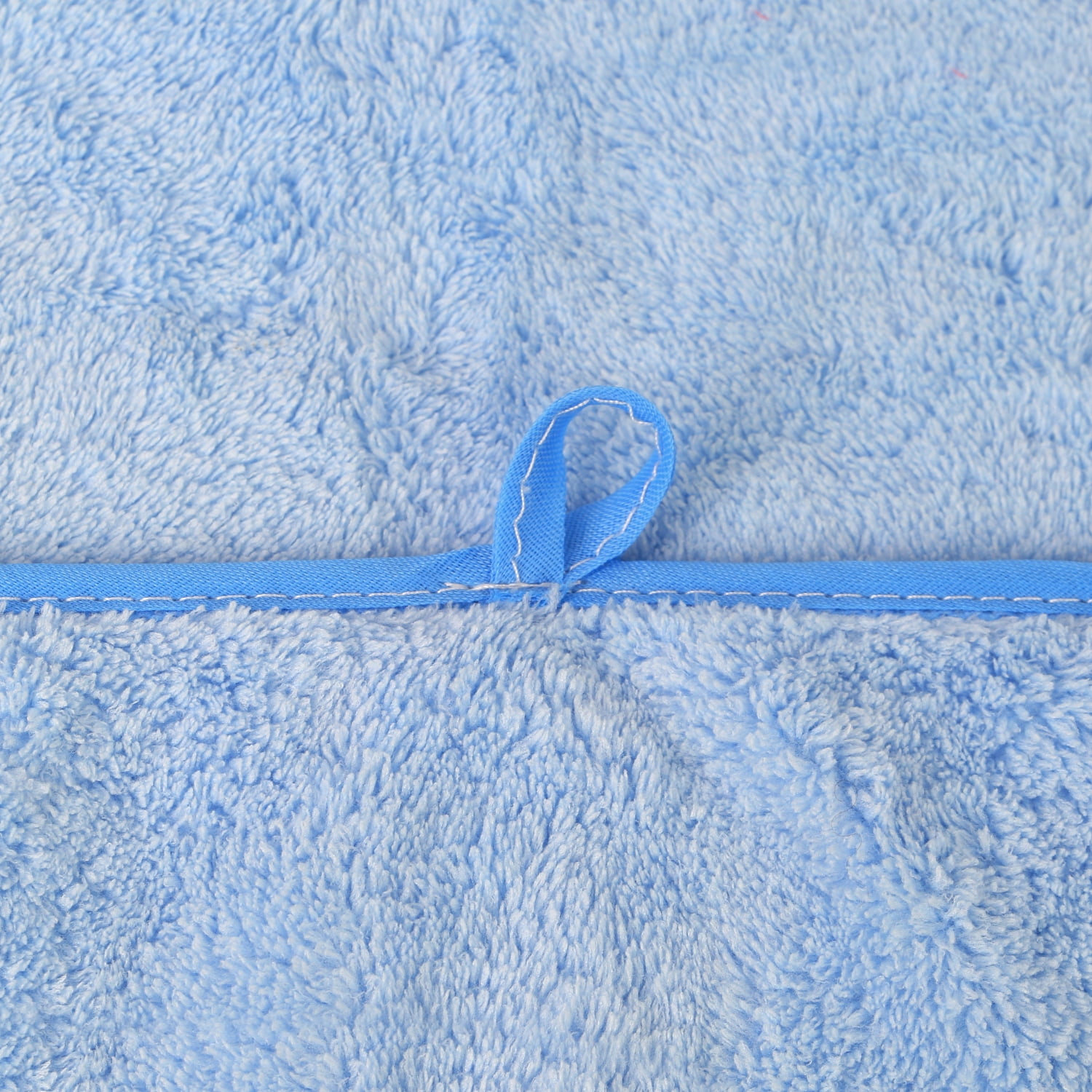 JML Large Bath Towels with Hanging Loop, 6 Pack, 30"x60", Blue, 350GSM, Soft, Absorbent, Microfiber Towel Quick Drying, Lint-free, No Fading