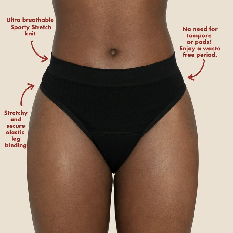 Period. by The Period Company. The Thong Period. in Sporty Stretch for  Light Flows. Size Medium 