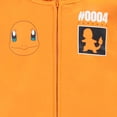 thumbnail image 6 of Pokemon Boys Charmander Zip-Up Hoodie Sweatshirt #0004 Graphic Fleece Jacket Size 4-7, 6 of 7