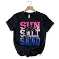 thumbnail image 5 of Sun Salt Sand Summer T-Shirt, Black Minimalist Beach Tee, 5 of 5