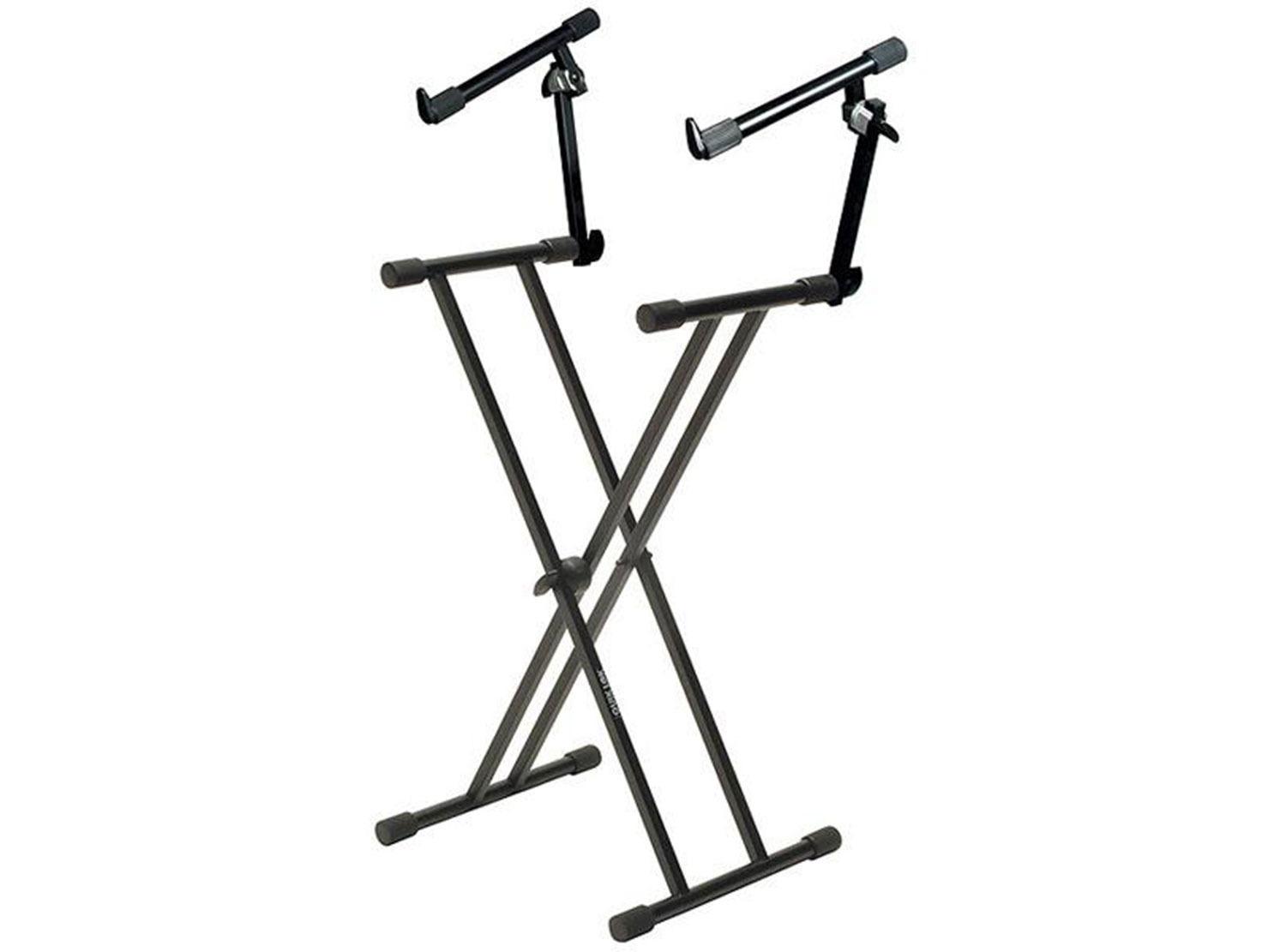 QuikLok T22 Double Braced 2 Tier Keyboard Stand