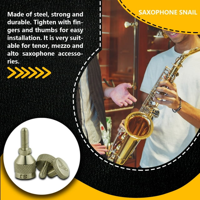 Baohd Alto Tenor Saxophone Neck Tightening Screws Steel Woodwind Instruments Replacement Accessories Professional Players 4mm