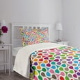 thumbnail image 5 of Ambesonne Abstract Quilted Bedspread Set 2 Pcs, Trippy Colored, Twin Size, Multicolor, 5 of 6