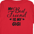 thumbnail image 4 of Inktastic My Best Friend is My Gigi with Hearts Boys or Girls Long Sleeve Toddler T-Shirt, 4 of 5