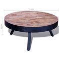 thumbnail image 5 of vidaXL Table Basse Ronde en Bois de Teck Récupéré, 5 of 5