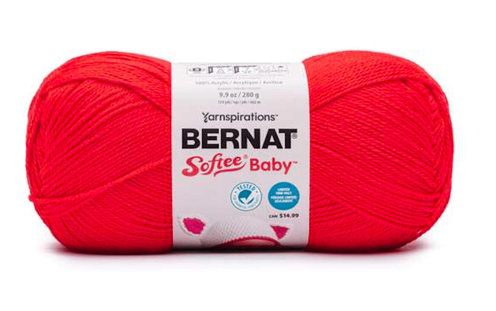 Bernat Softee BB Baby Bing Cherry 280g Knitting & Crochet Yarn