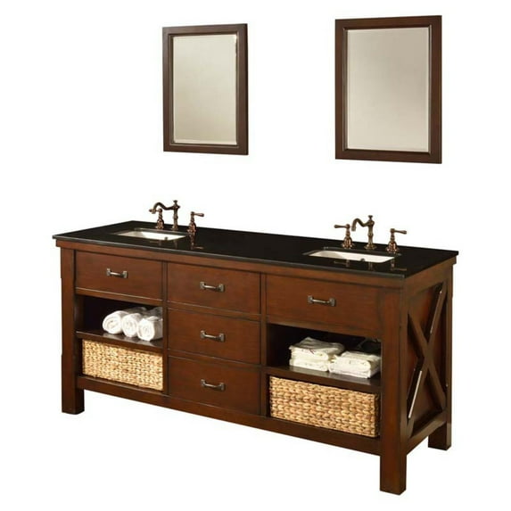 Direct Vanity Sink Xtraordinary Spa 70D1 70 in. Double Bathroom Vanity
