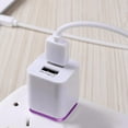 thumbnail image 3 of Xecvkr Double USB Wall Charger Brick Charging Block 2.1A Fast Charging Cell Phone Adapter Compact Travel Home Universal 3x3x5.2cm 1 Pack, 3 of 4