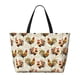 thumbnail image 2 of Fotbe Colorful Roosters Bolsa de Viaje para Playa - Resistente al Agua, Bolsa Tote de Gran Capacidad y Ligera con 7 Bolsillos para Mujeres y Hombres, 2 of 7