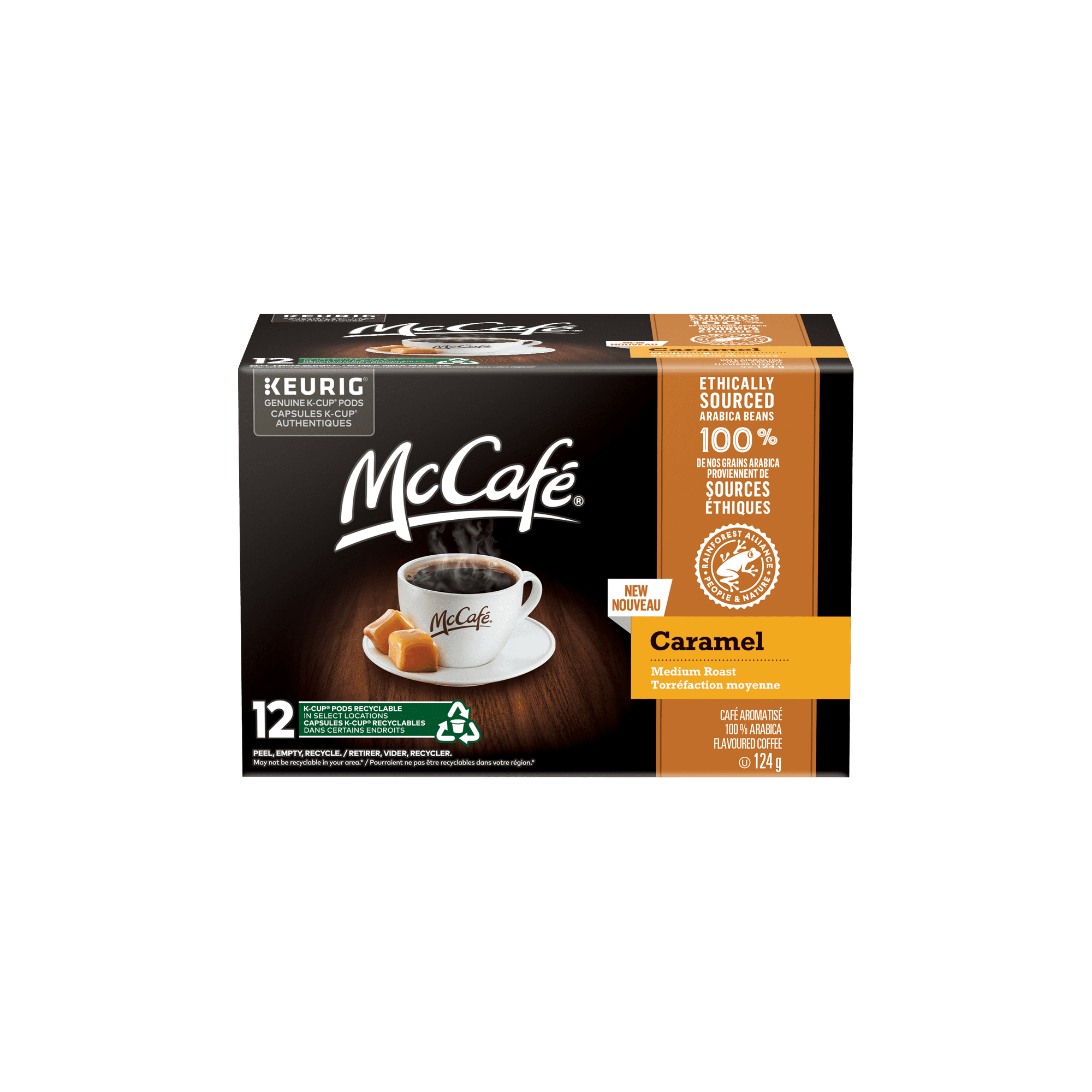 McCafé Premium Caramel Flavoured, Medium Roast, K-Cup Coffee Pods