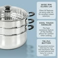 thumbnail image 3 of 30 CM Stainless Steel 3 Tier Steamer Pot, 3 of 9