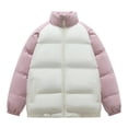 thumbnail image 1 of LOVZFMLL Jackets for Men Man Raglan Sleeve-padded Clothes Winter Style Teenagers Versatile High Street Easy Keep Warm Loose Coat, 1 of 2