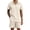 Off-White, variant on Men's 2-Piece Summer Outfit Set - Textured Quarter-Zip Polo Shirt & Drawstring Shorts, Casual Loungewear Tracksuit