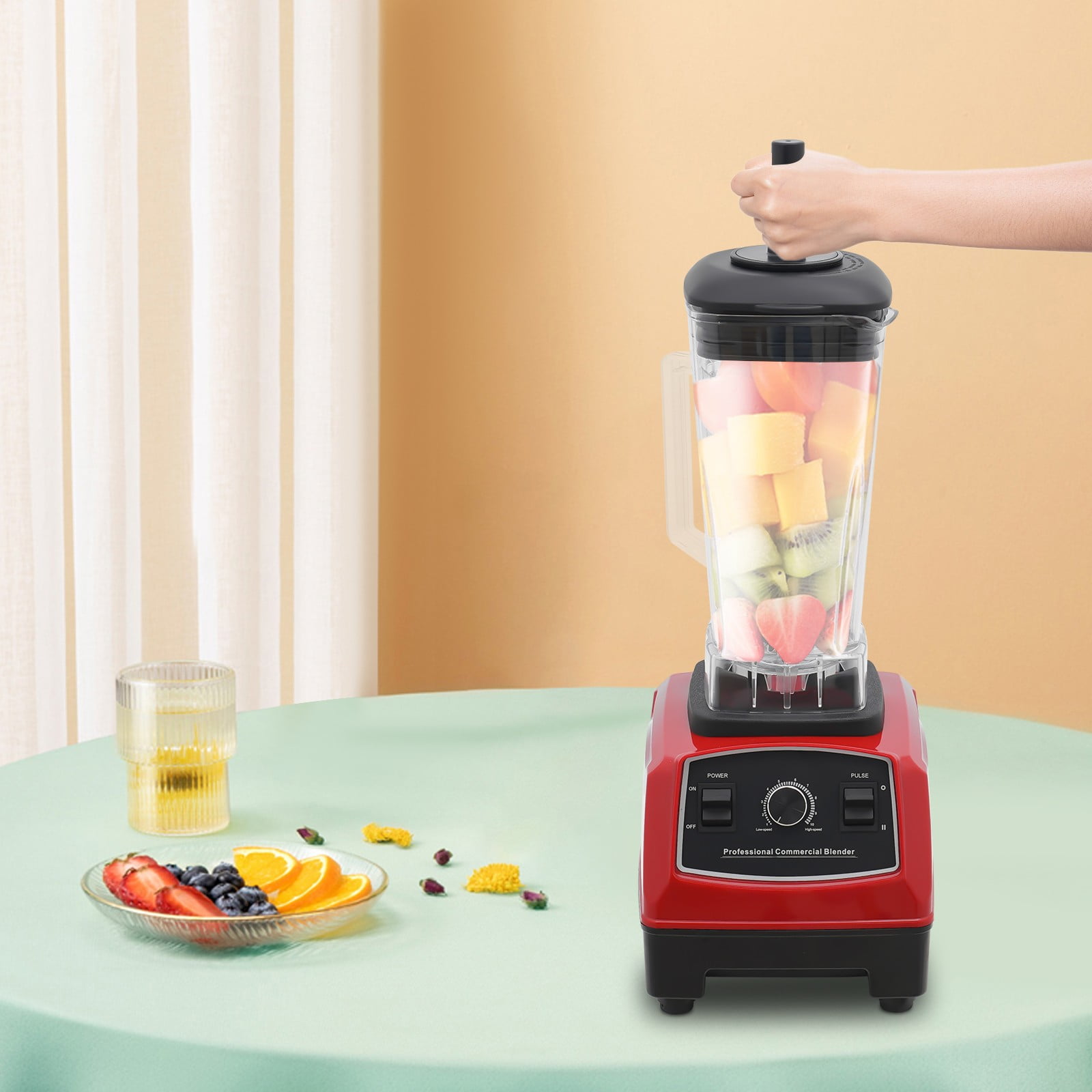 Commercial 2000W Blender Mixer Juicer Comercial Smoothie 2L Blender Heavy-Duty for Domestic and Commercial Use