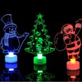 thumbnail image 2 of LED Mini Night Lights Colorful Flashing Lights Snowman Lamp Christmas Ornament Birthday Party New Year's Decor Festive Lighting, 2 of 5
