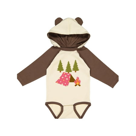 

Inktastic Summer Camp Girls Camping Gift Baby Girl Long Sleeve Bodysuit